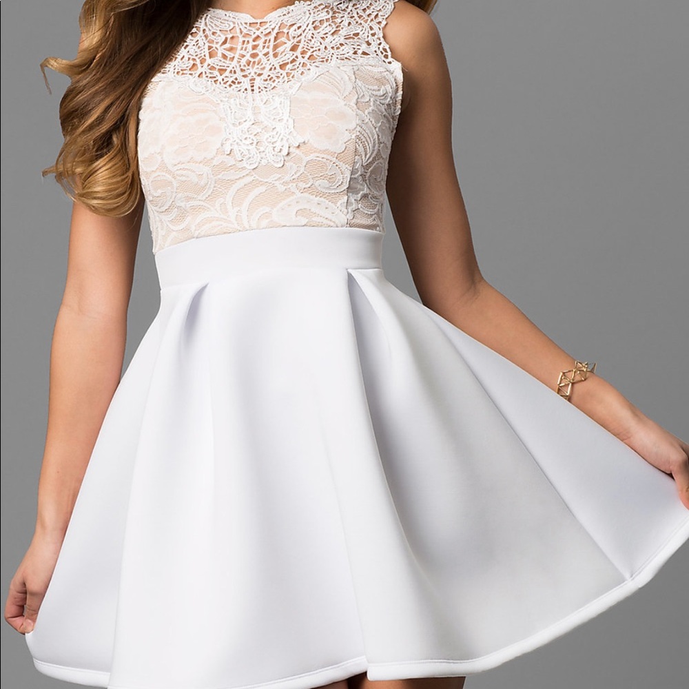 White short dress
